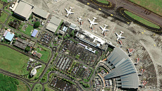 International airport Islands Mauritius 2020.07.16 Satellite image WorldView-2 ©DigitalGlobe